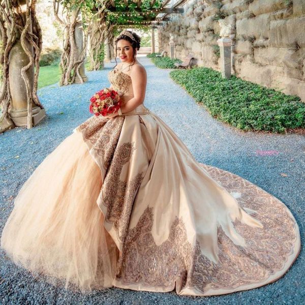 

gold ball gown quinceanera dress lace applique beaded sweet 16 dress vestido de 15 anos off the shoulder pageant party gowns, Blue;red