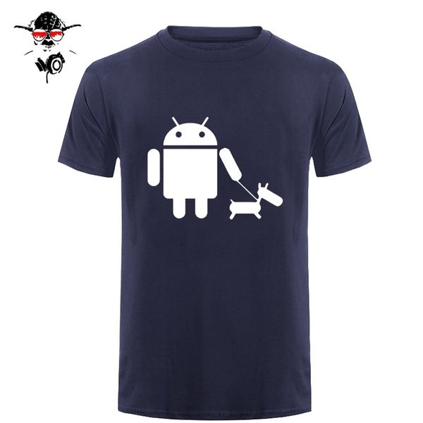 

android robot funny novelty men's t-shirt t shirt for men new short sleeve o neck cotton tee camisetas hombre