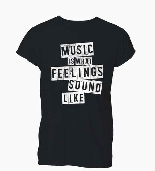 

sport new men t shirt fashion popular style man music is what feelings sound like hipster t-shirt mens