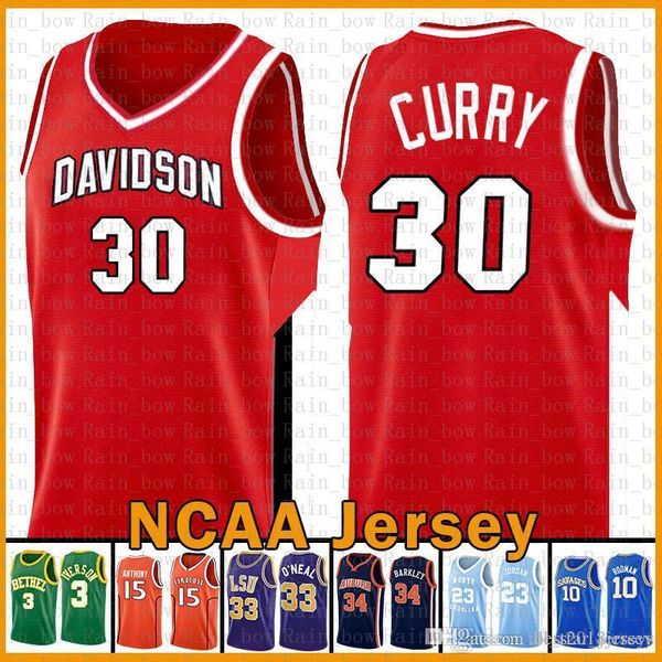 

stephen 30 curry sale jersey davidson wildcats college stephen 30 curry mens dwyane 3 wade lebron 23 james allen iverson ray 34 allen, Black