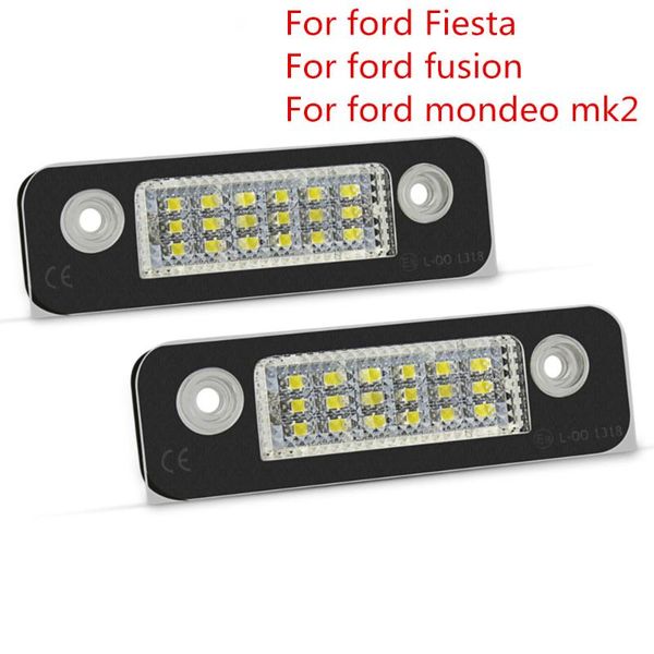 

2pcs led number license plate light bulb error number plate lamp for fiesta fusion mondeo 2 auto accessories