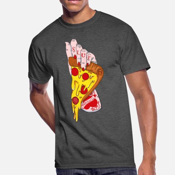 

pizza slut t shirt men printing cotton size s-3xl trend graphic new fashion spring autumn novelty shirt