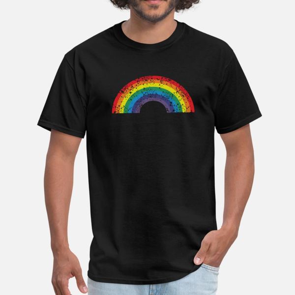 

gay pride rainbow t shirt men personalized 100% cotton size s-3xl family anti-wrinkle comfortable spring leisure shirt