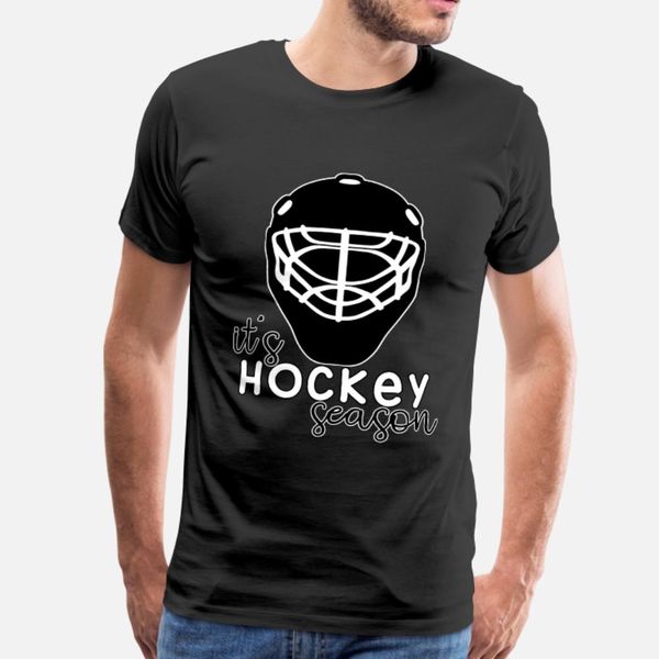 

it's hockey season t shirt men designing 100% cotton s-xxxl clothes famous casual spring autumn natural shirt