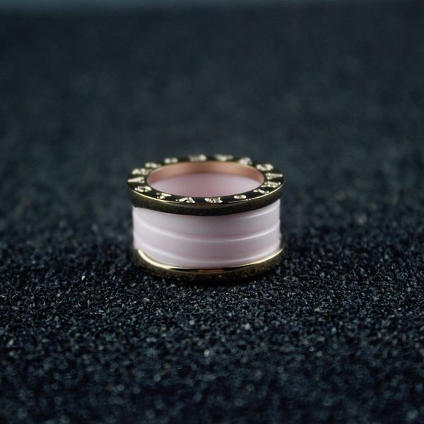

women pink ceramics ring woman party wedding party rings dropshipping, Silver