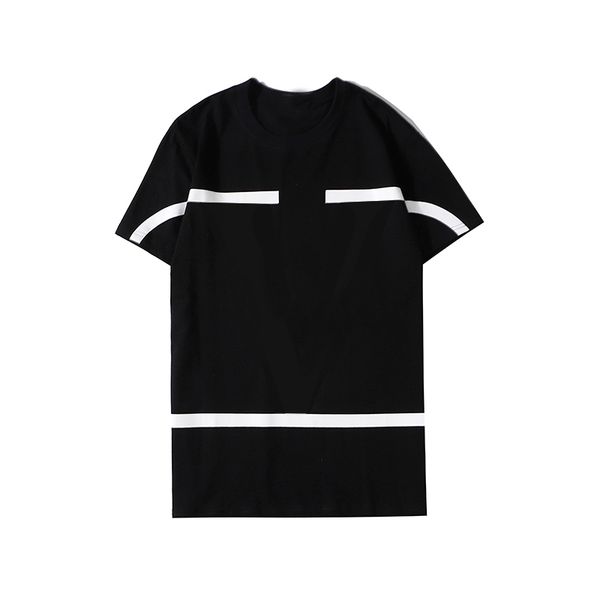 

20ss mens fashion t shirts street style black white colors t shirt for spring summer 2020 casual tees 2020 haute couture, White;black