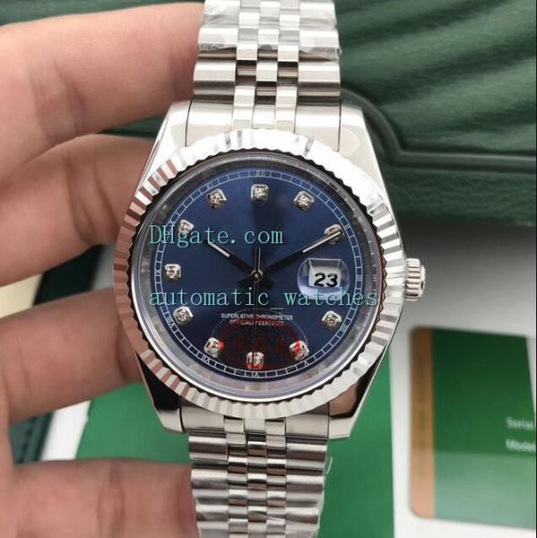 

wristwatches 36mm 41mm 2813 automatic mechanical 126231 126234 126233 stainless steel jubilee bracelet silver rose gold diamond mens watches, Slivery;brown