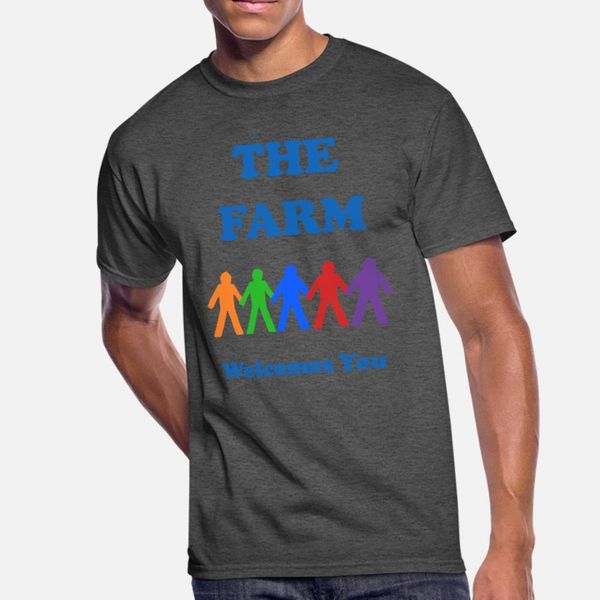 

the farm welcomes you t shirt men customized short sleeve o-neck letters famous building summer style original shirt