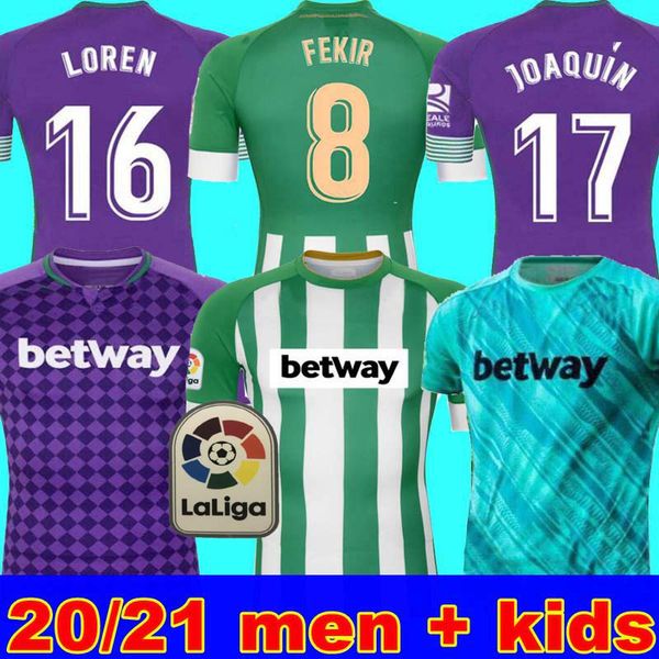 

man + kids 20 21 real betis football jersey joaquin loren training wear mandi bartra tello garcia canales commemorative edition fekir 8, Black;yellow