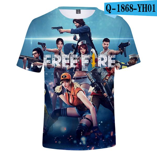 

fire shooting game 3d summer boys/girls print 3d print shirts hentai funny horror men clothing