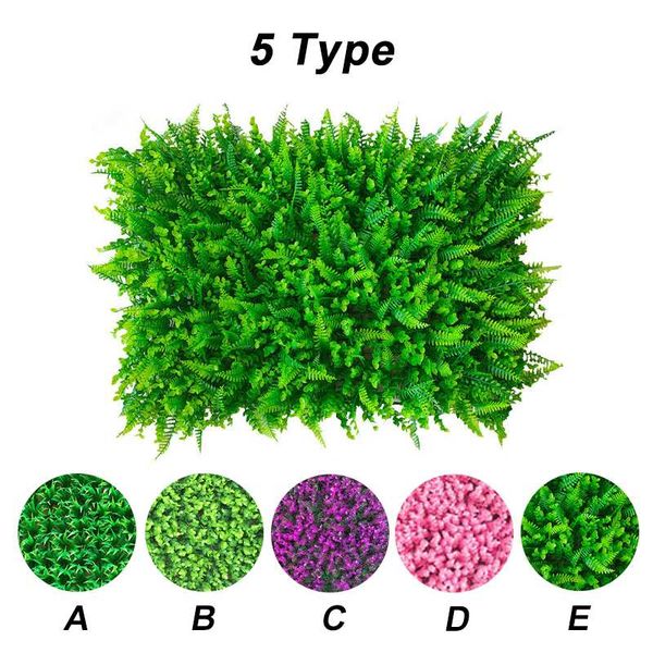 

decorative flowers & wreaths 5 type grass mat artificial lawn fake rug indoor outdoor decoration diy green plant micro landscape yard garden