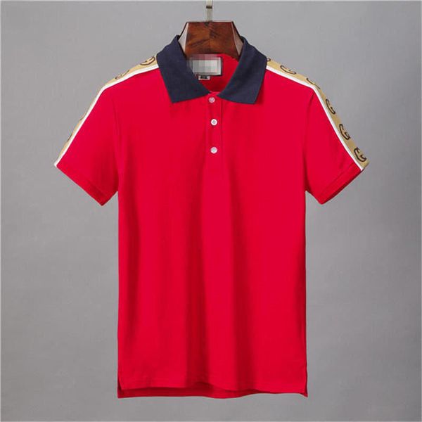 

2020 famous mens polo summer soild mens stylist t shirt men stylist embroidery mens high street fashion polo shirt hhh, White;black