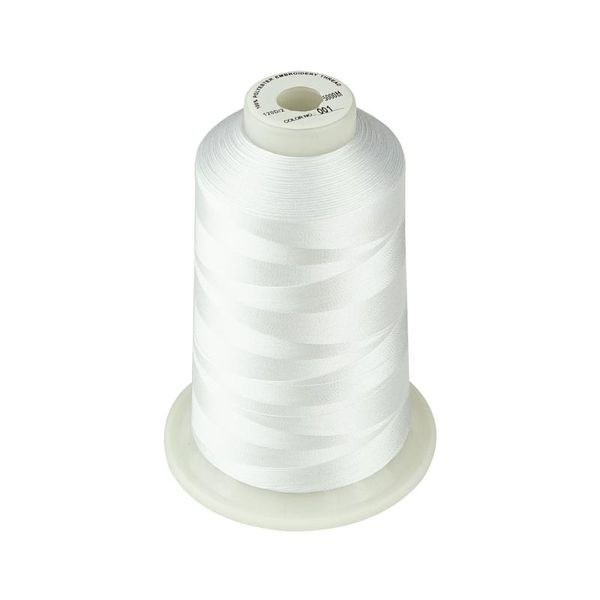 

yarn white and black 5000 meters huge spool polyester embroidery machine threads 40wt for all sewing/embroidery machines, Black;white