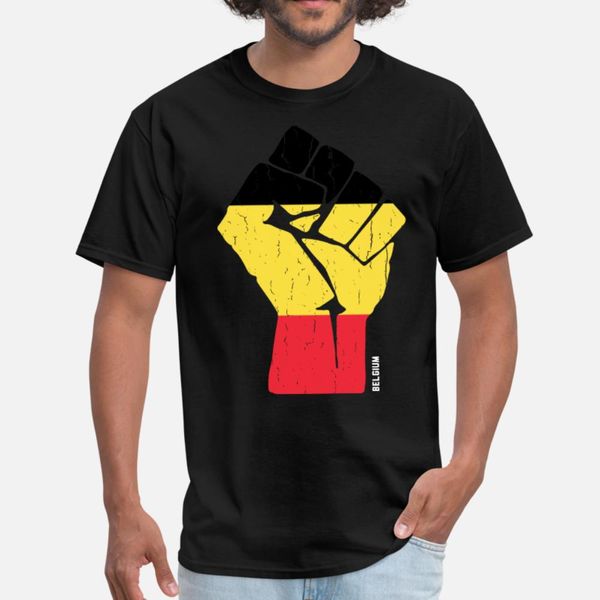 

team belgium flag t shirt men character cotton s-xxxl clothes interesting casual spring kawaii shirt