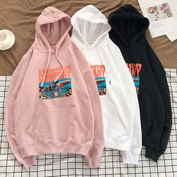 

autumn 12 teenagers 13 boys and older children 14 cotton long-sleeved hooded 15 handsome sweater sweater 16-year-old middle school stu, Black