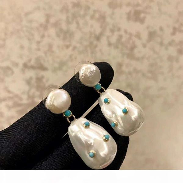 

europe and ameica ol fashion women earrings yellow gold plated pearl earrings for girls women nice gift for valentine's day, Golden;silver