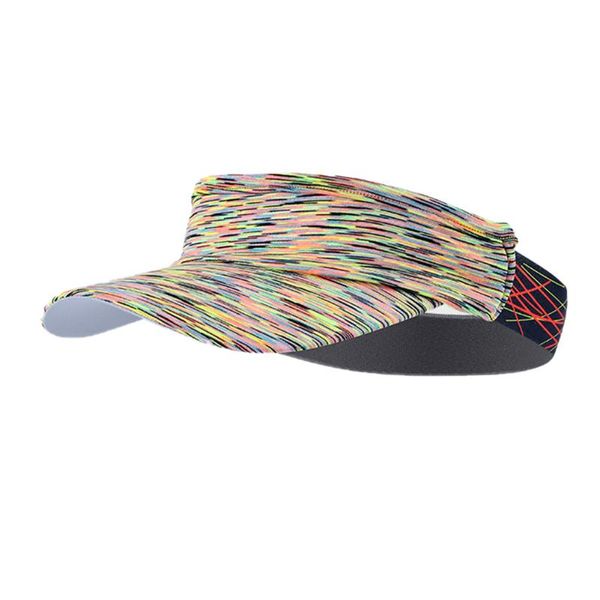 

men women fashion summer sunscreen empty running outdoor sports visor cap camping beach hat ultralight quick dry hiking, Blue;gray