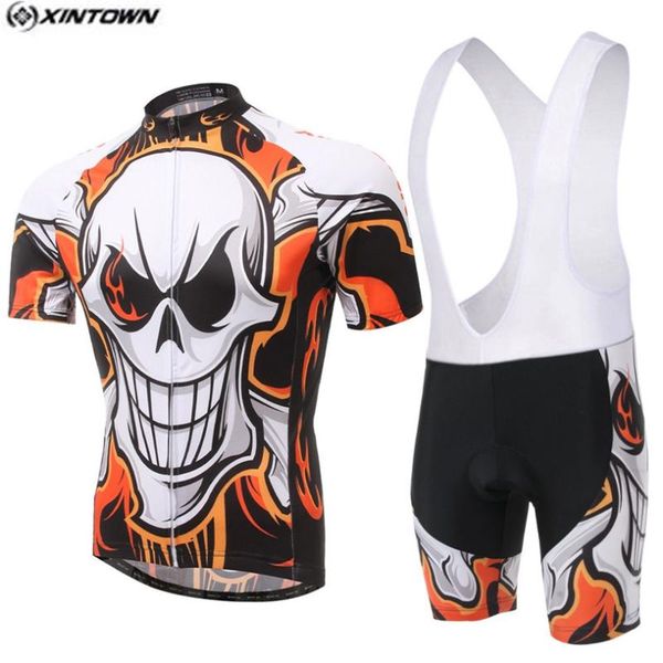 

2020 popular xintown men bike team cycling jersey sets summer short sleeve cycling jersey ropa ciclismo mtb bicycle shirts top, Black;blue