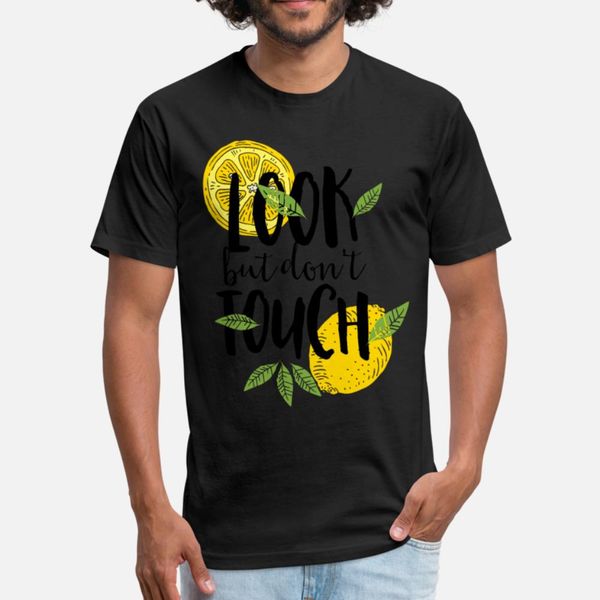 

look but dont touch lemons t shirt men designer tee shirt euro size s-3xl pictures fitness new style summer style normal shirt