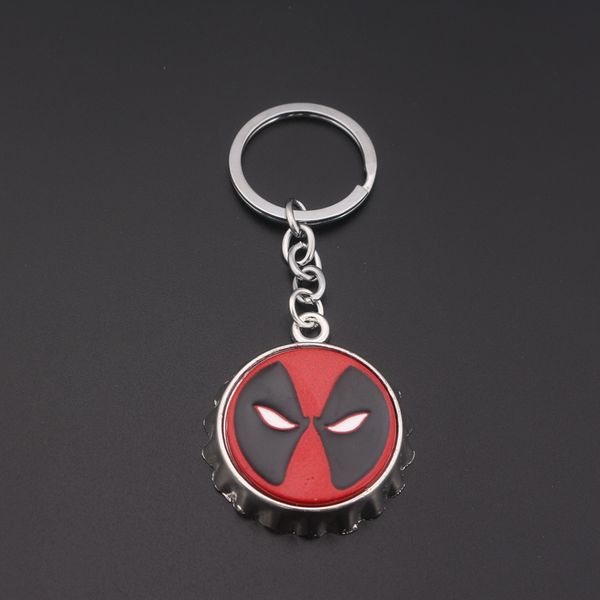 

fashion deadpool figure keychain movie samurai bodyguard keyring pendant jewelry, Silver