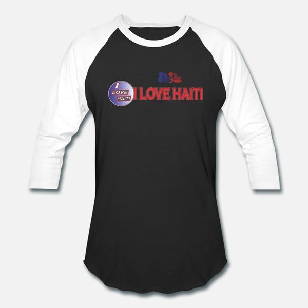 

love haiti t shirt men personalized cotton round neck solid color anti-wrinkle comfortable summer natural shirt