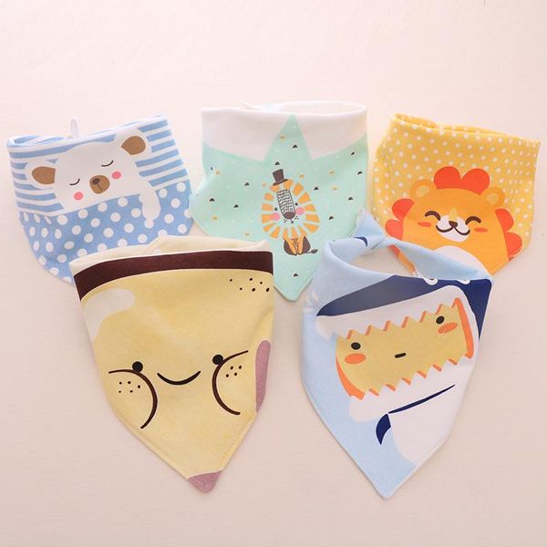 

cotton dribble saliva bandana kids burp towel baby cloths printed waterproof triangle fashion feeding bibs drool xzfoo