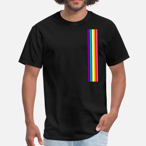 

gay pride lgbt subtle rainbow stripe flag 2018 t shirt men customized short sleeve round collar gents interesting fashion summer kawaii