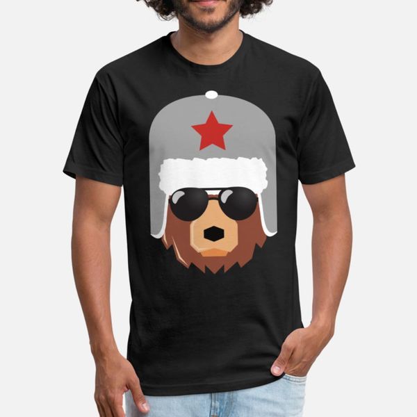

русский медведь россия present коммунизм рождение тенниска мужчины customize футболка круглый воротник kawaii фитнес юмор летом прохладно ру