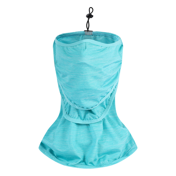 

ear loop elastic neck scarf tube summerbandana tube neck face mask drawstring headband cycling balaclava green headpiece, Blue;gray