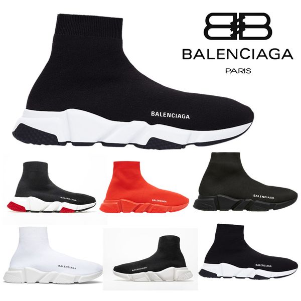 

2020 running shoes balenciaca speed trainer platform casual of triple socks mens womens sports sneakers shoes size 36-45, Black