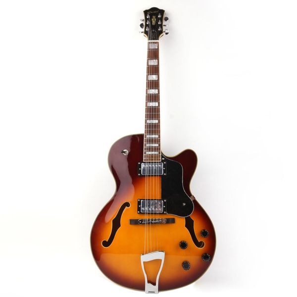 

good quality jazz hollow body f hole thin body single cutaway electric guitar ing