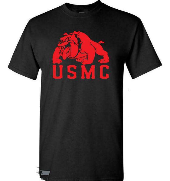 

marine corps black t-shirt usmc bulldog usa