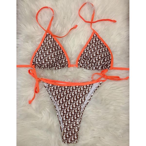 

bikini 20ss print swimsuit women two pieces push up biquini brazilian swimming suit for women designers swimwea, White;black