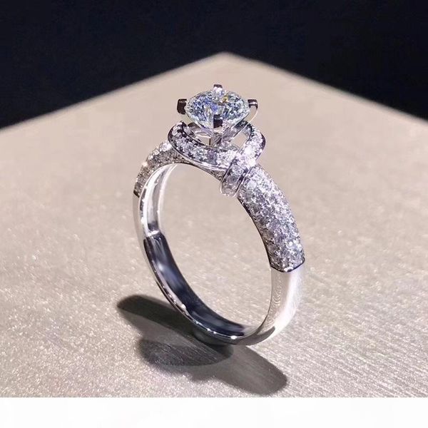 

yanleyu luxury brilliant moissanite stone wedding bands ring for women real 925 sterling silver engagement ring jewelry pr215, Slivery;golden