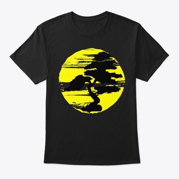 

men t shirt japanese pocket bonsai tree sun pocket women t-shirt