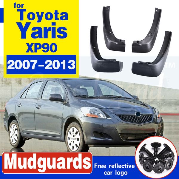

mudflap for toyota vios yaris limo xp90 saloon sedan 2007~2013 fender mud guard splash flaps mudguard accessories 2008 2009 2010