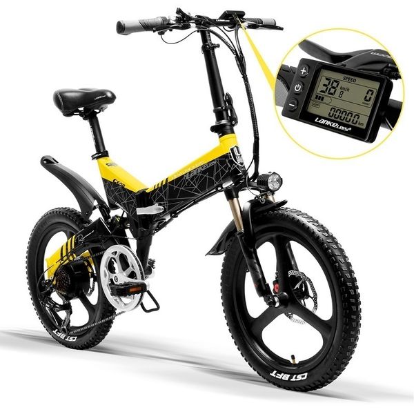 

e-bike folding g650 20 "foldable electric bike e-bike with rear suspension foldable electric bike with l g 13ah battery, Silver;blue