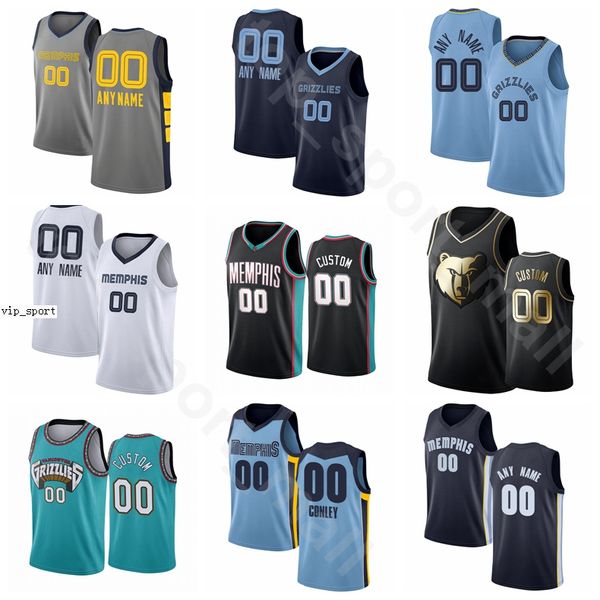 

screen print basketball ja morant jerseys jaren jackson jr. jonas valanciunas brandon clarke gorgui dieng city finished earned edition, Black;red