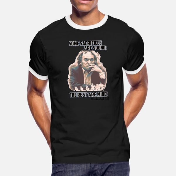 

mikhail tal t shirt men custom tee shirt round collar cool sunlight humor spring autumn family shirt