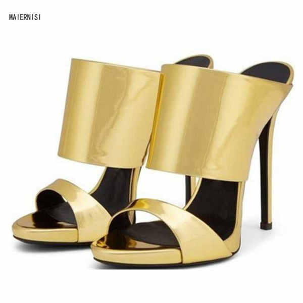 

women's shoes new pattern sandals summer ms banquet 11cm thin heels peep toe fashion show 3-13 14 maiernisi, Black