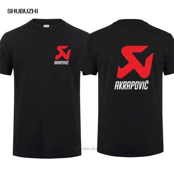 

akrapovic футболка новое лето с коротким рукавом хлопок мужчины akrapovic tshirt прохладный человек tshirt моды футболки мужчин хлопка марки