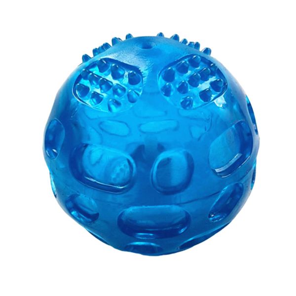 

training home gerden pet dog ball shape solid funny chewing squeaky toy elastic