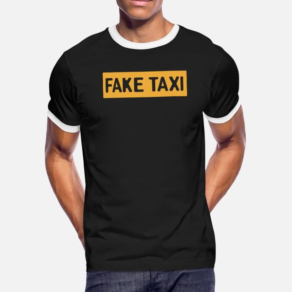 

fake taxi t shirt men custom short sleeve size s-3xl normal crazy fashion spring autumn trend shirt