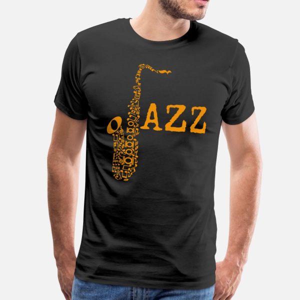 

love jazz saxophone lover player shirt gift idea t shirt men designer 100% cotton crew neck normal cute funny spring letter shirt