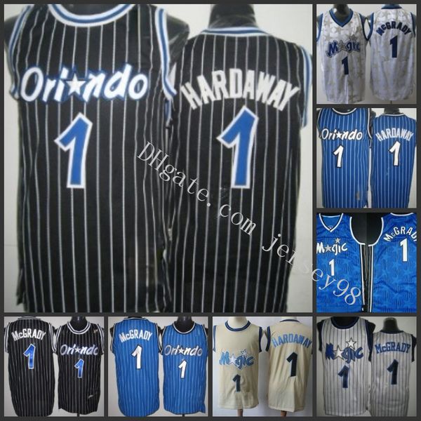 

орландо магия мужчины 1 трейси макгрейди белый nba swingman джерси, Black