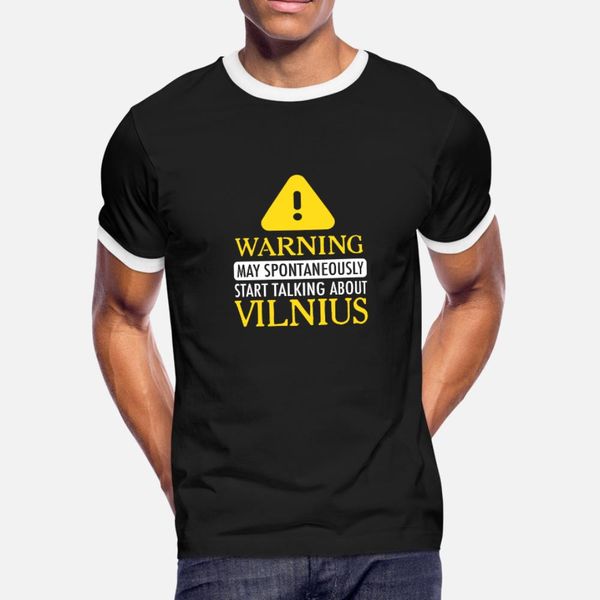 

warning: vilnius t shirt men designer short sleeve o-neck formal famous humor summer style slim shirt