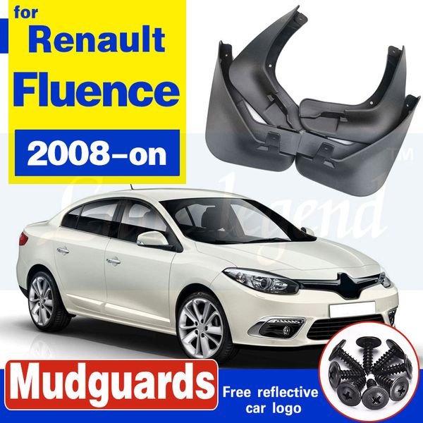 

4pcs car rear front mud flaps mudguards fender flares auto mud splash guards for renault fluence samsung sm3 2008-on