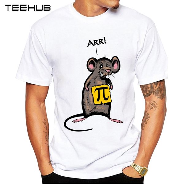 

new arrivals 2019 teehub cool design men's fashion pirate mouse printed t-shirt short sleeve o-neck hipster tee