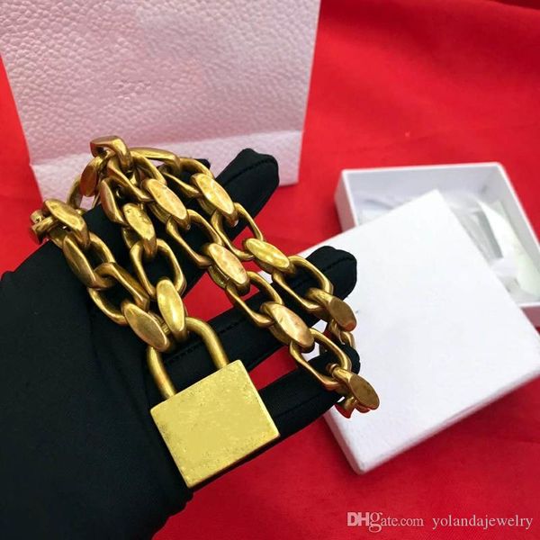 

europe and amercia fashion women jewelry gold plated lock pendant necklace bracelet for girls women for party wedding, Silver