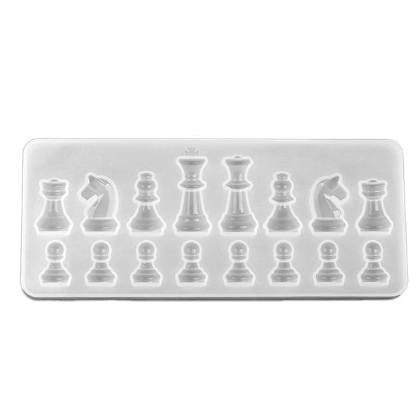 

chocolate candy chess molds home soft silicone craft casting art clay baking diy